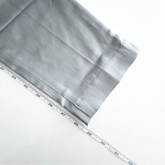 CACHE Shiny Silver Satin Slim Ankle Dress Pants Women's 6 Party Formal NWT - Picture 8 of 10